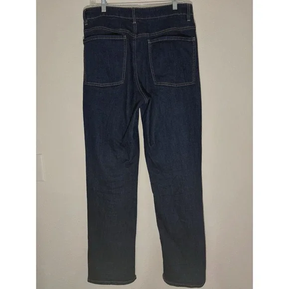 OAT New York Womens Jeans Sz 10/30 Dark Wash Straight Leg Model # P0082-RITJ - Picture 2 of 5